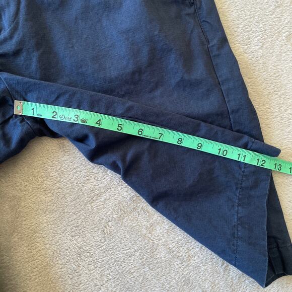 J Lindeberg Shorts Mens 32 Blue Linen Blend Golf Activewear Casual Classic - Picture 9 of 9